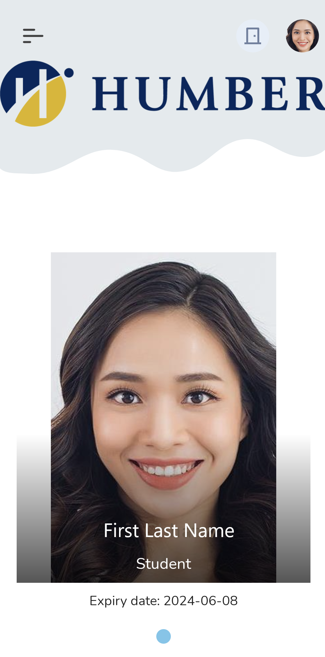 Screenshot of photo being visible