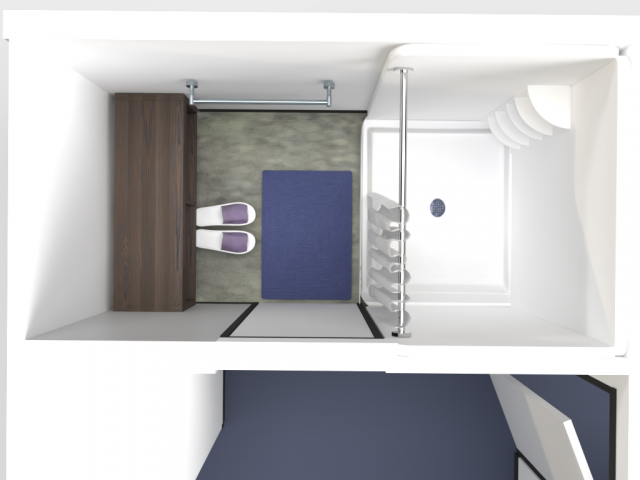 Semi Suite Shower Room Top View