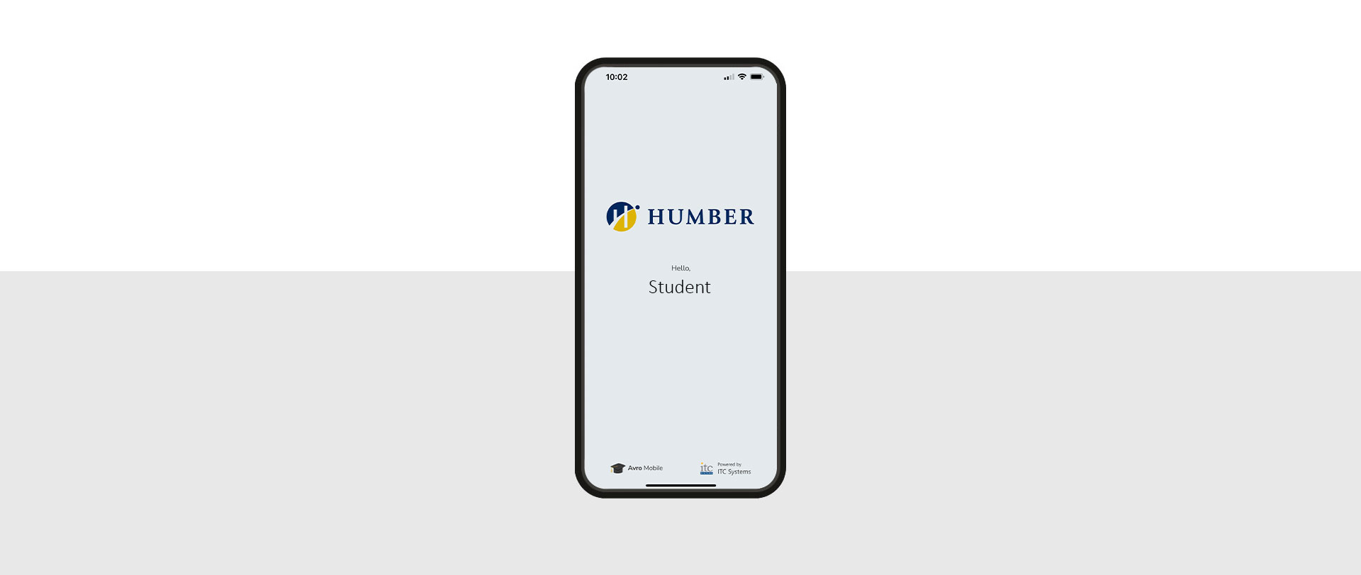 Example of Humber and Humber Guelph ONECard phone screen